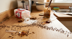 ants on kitchen counter